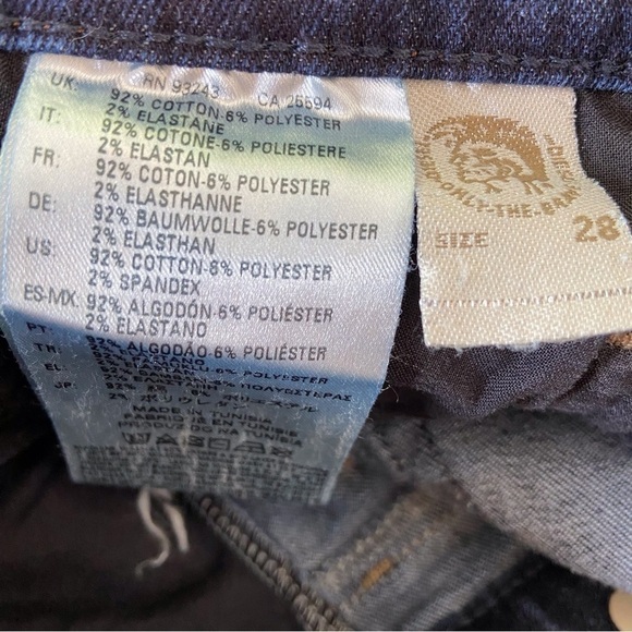 DIESEL Grupee low rise jeans super skinny dark blue coastal cowgirl 28 stretch - Picture 7 of 10